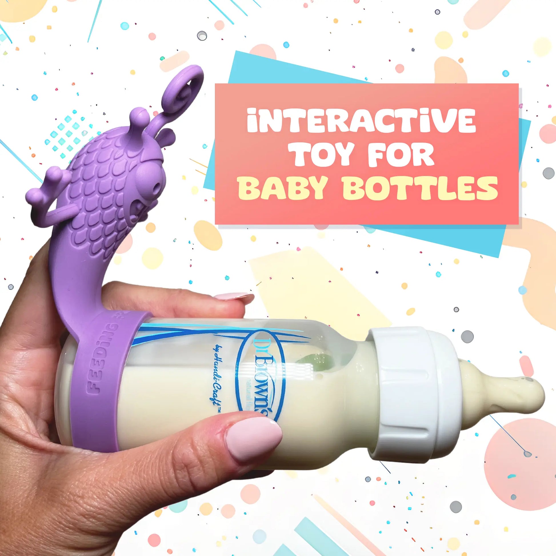 Feeding Friendzies Baby Bottle Toy – Purple Pal