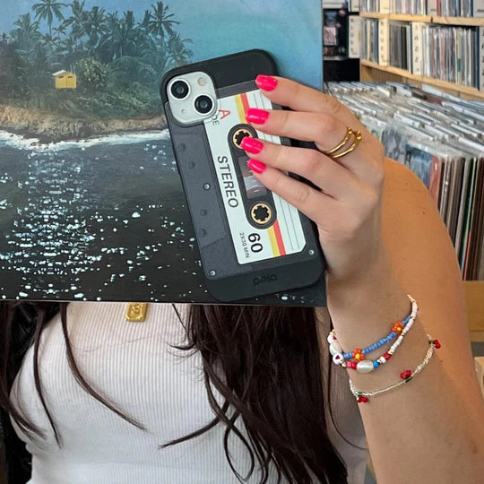 Black Cassette Phone Case | For iPhone, Galaxy & Pixel