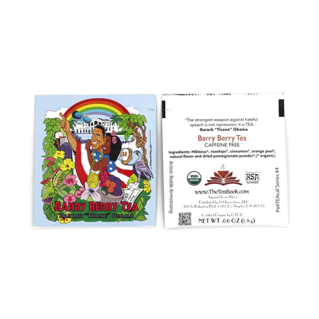 Barry Berry Tea: Barack "Tisane" Obama Organic Tea (Herbal / Caffeine Free)