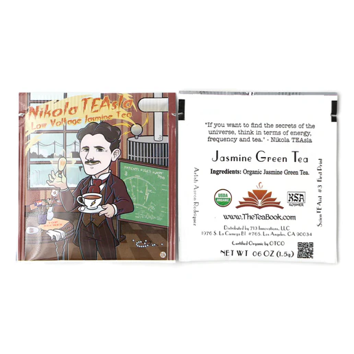 Nikola TEAsla: Organic Low Voltage Jasmine Green Tea (Caffeinated) (Nikola Tesla)