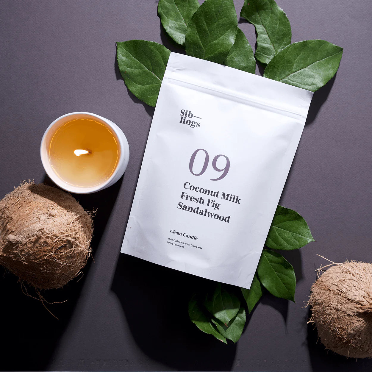 No 09 — Coconut Milk, Fresh Fig, Sandalwood | Clean Candle