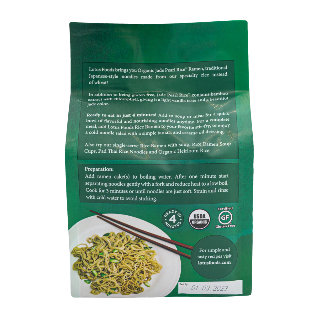 Organic Jade Pearl Rice™ Ramen (4 Ramen Cakes)