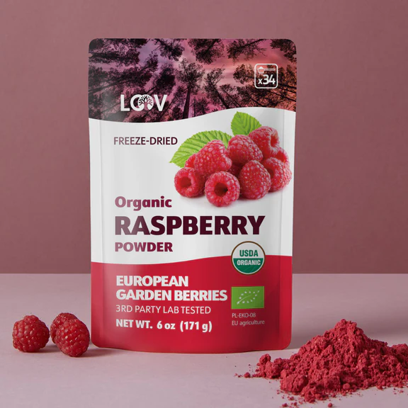 Freeze Dried Raspberries | Organic Berry Powder