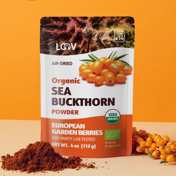 Sea Buckthorn Powder | Organic & Air-Dried
