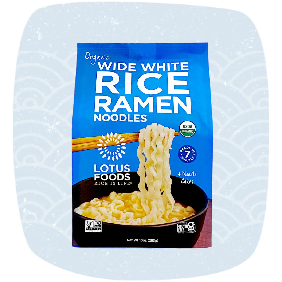 Organic Wide White Rice Ramen (4 Ramen Cakes)