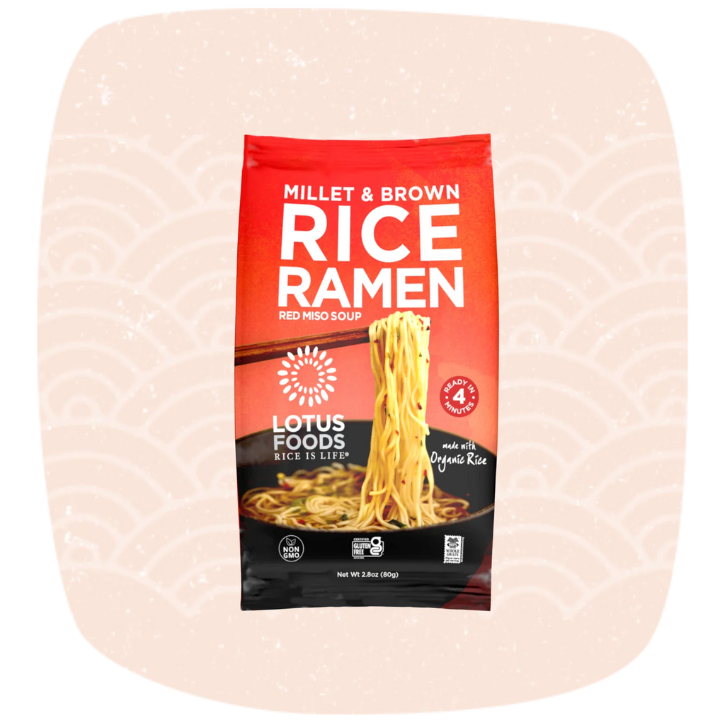 Millet & Brown Rice Ramen with Red Miso Soup