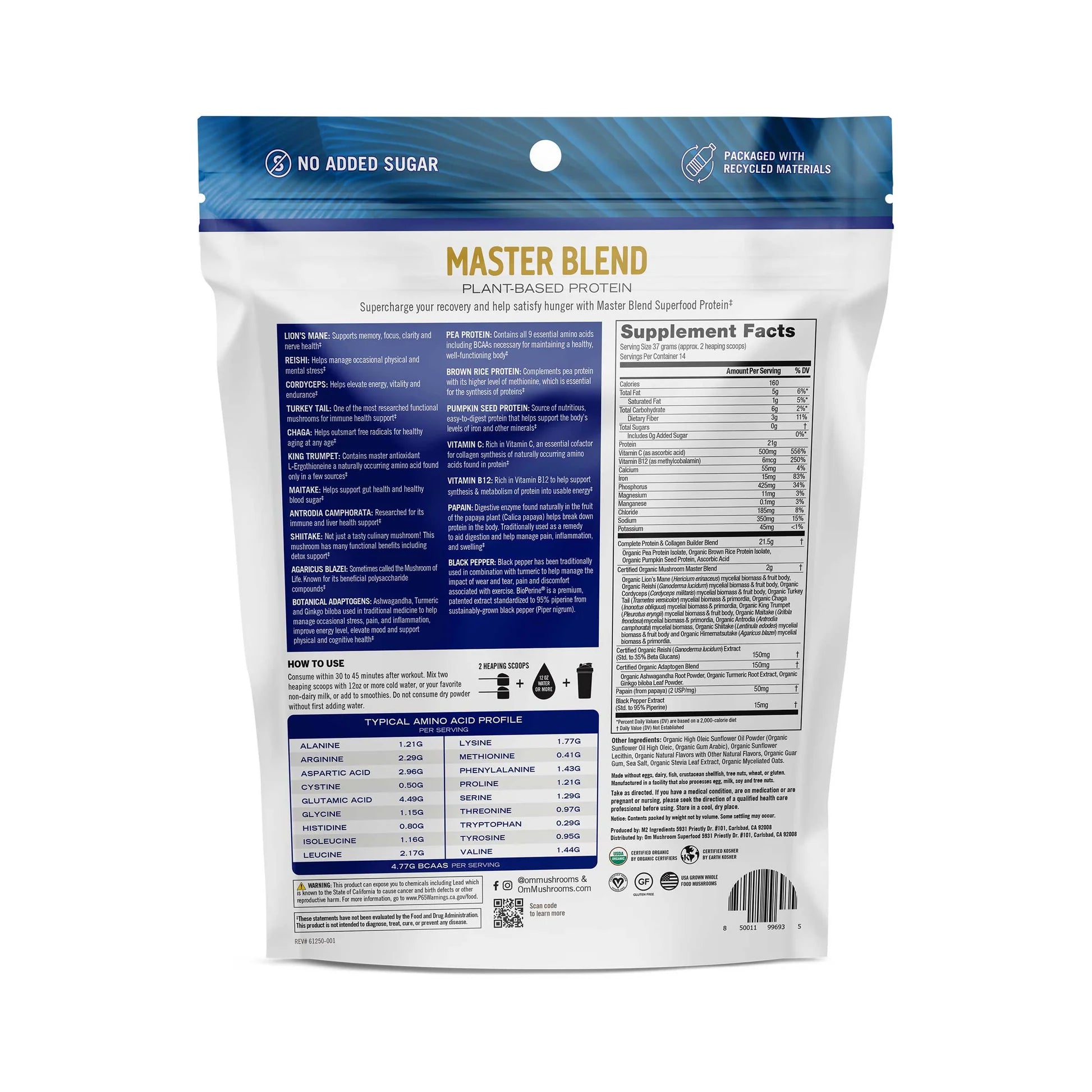 Om Master Blend Plant-Based Protein