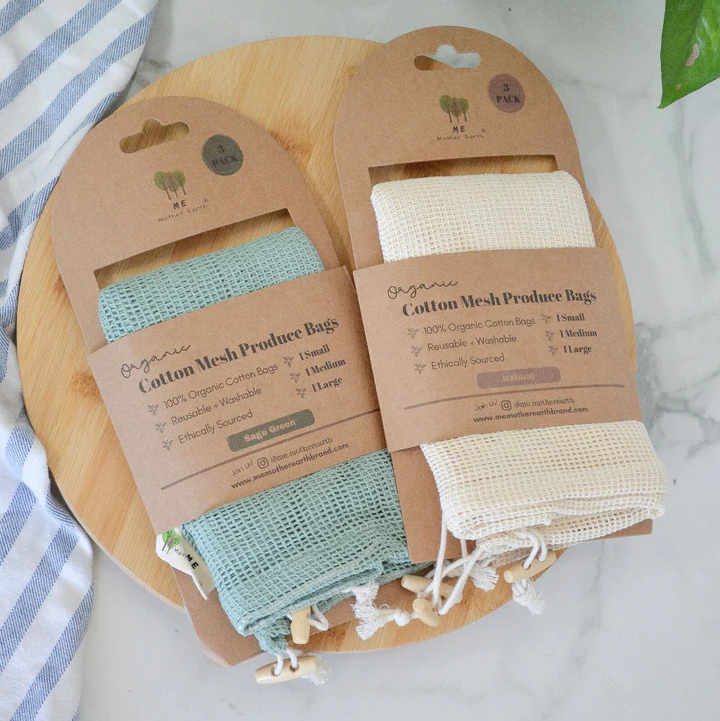 Organic Cotton Mesh Produce Bags