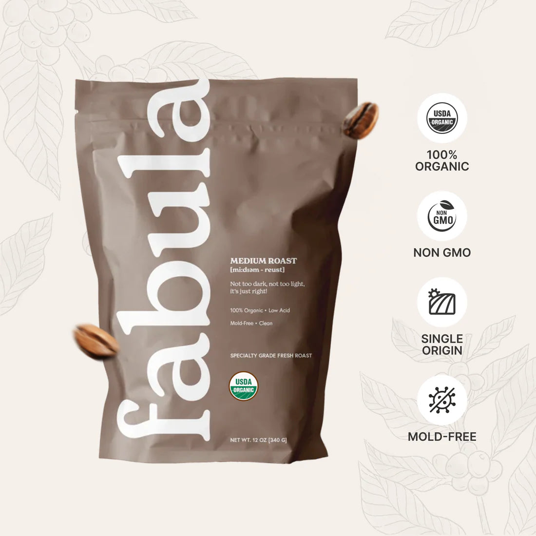 Organic Medium Roast Coffee - 12oz