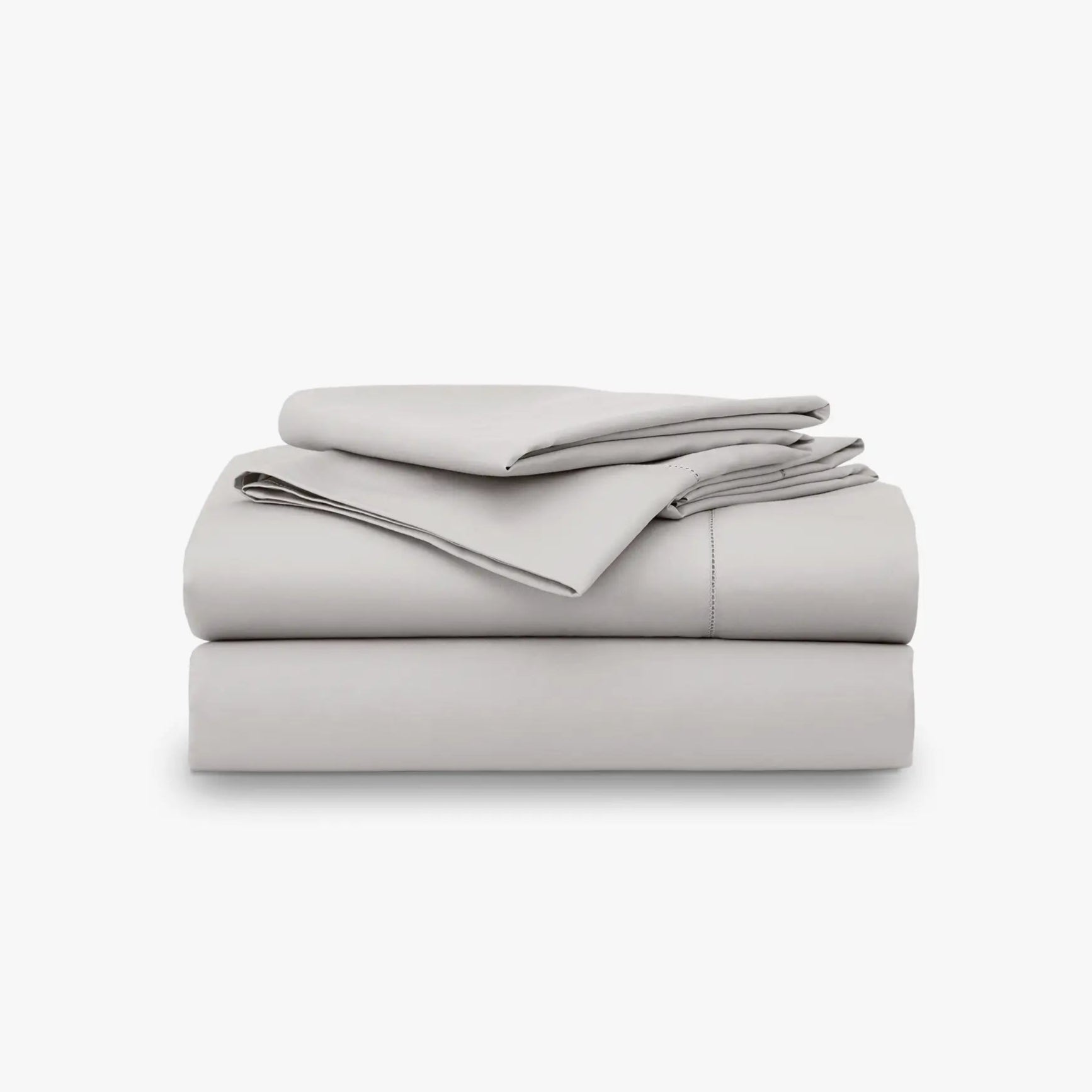 Signature Sateen Hemstitched Sheet Set | Grey