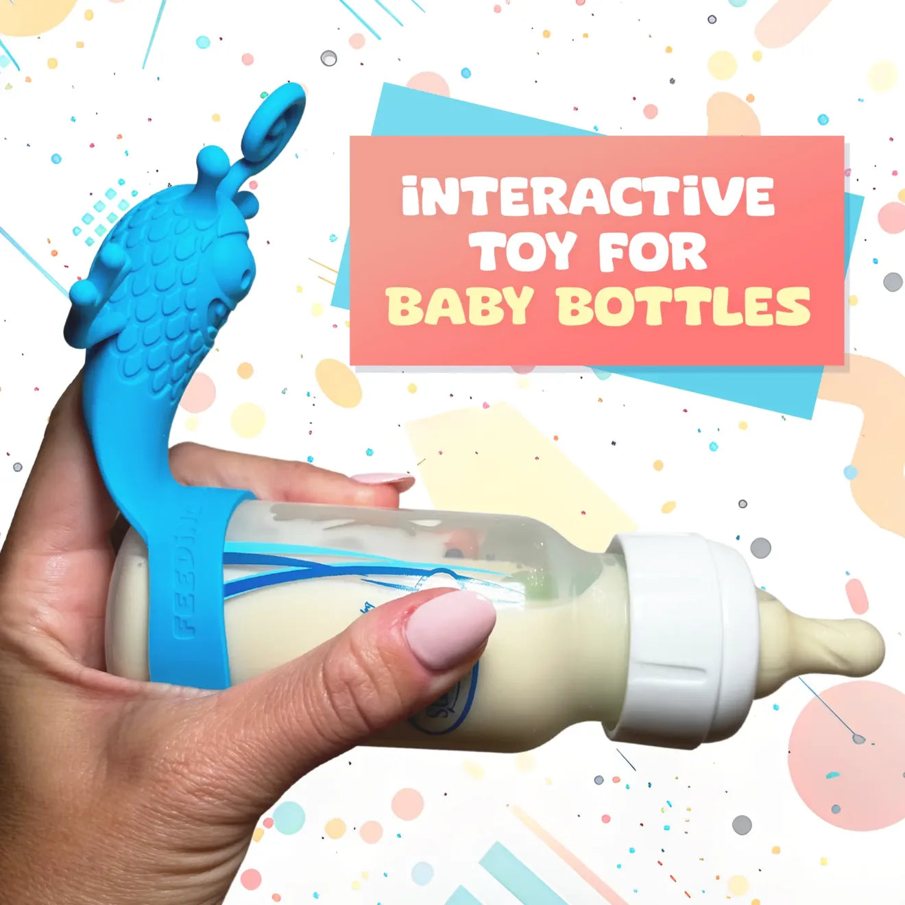 Feeding Friendzies Baby Bottle Toy – Blue Buddy