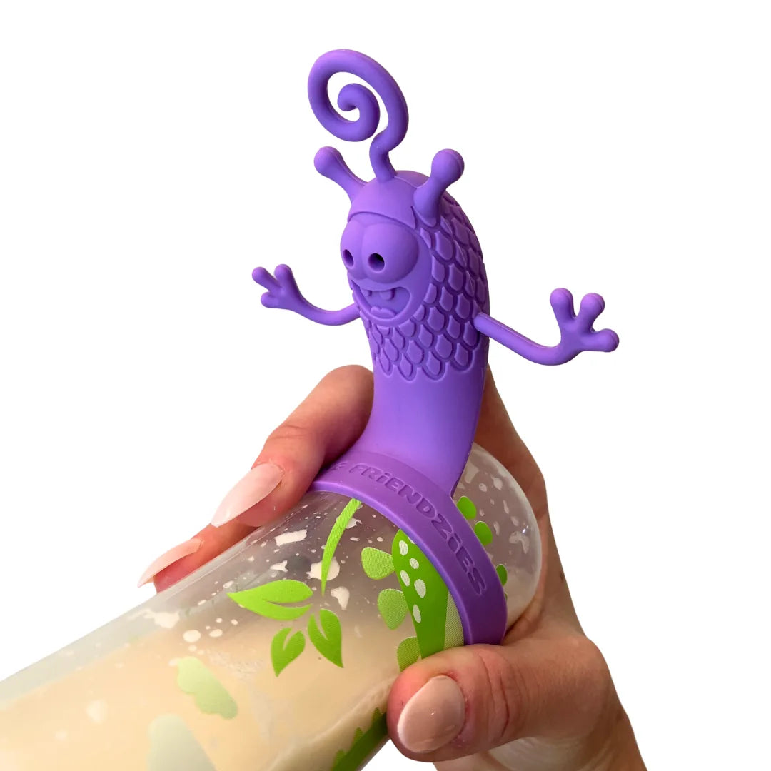 Feeding Friendzies Baby Bottle Toy – Purple Pal
