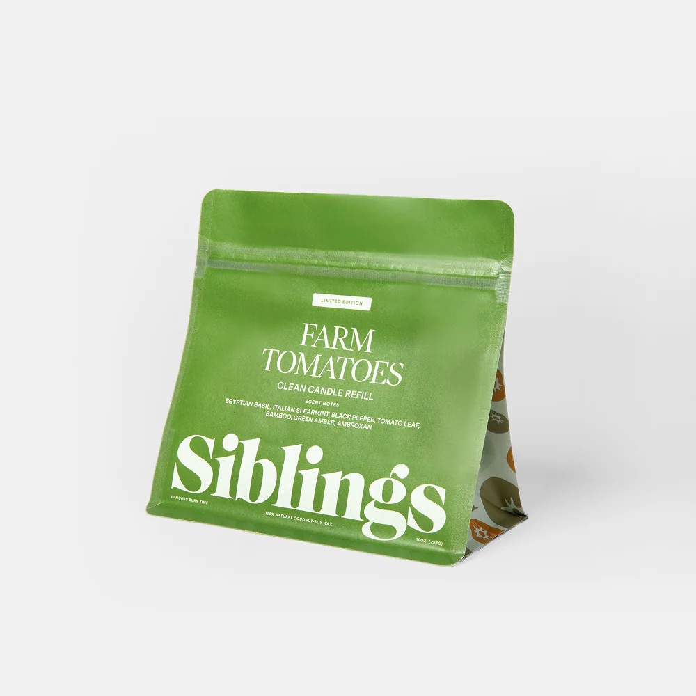 Farm Tomatoes — Basil, Tomato Leaf, Green Amber | Candle