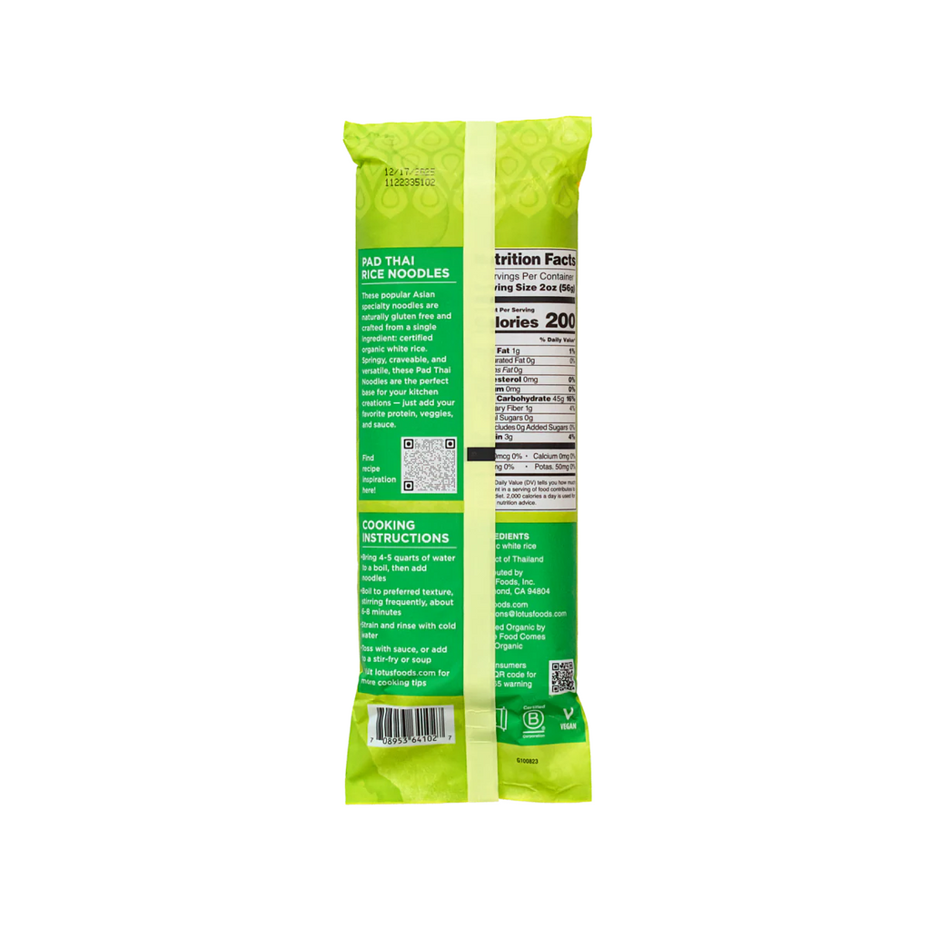 Organic Traditional Pad Thai Rice Noodles