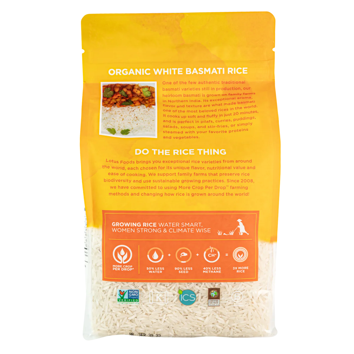 Regenerative Organic White Basmati Rice