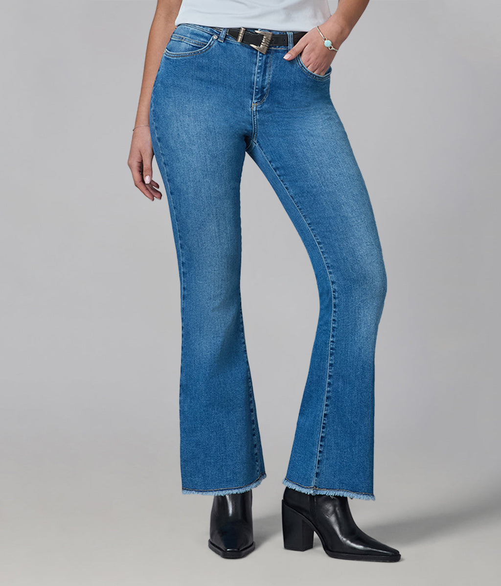 ALICE-MDL High Rise Flare Jeans