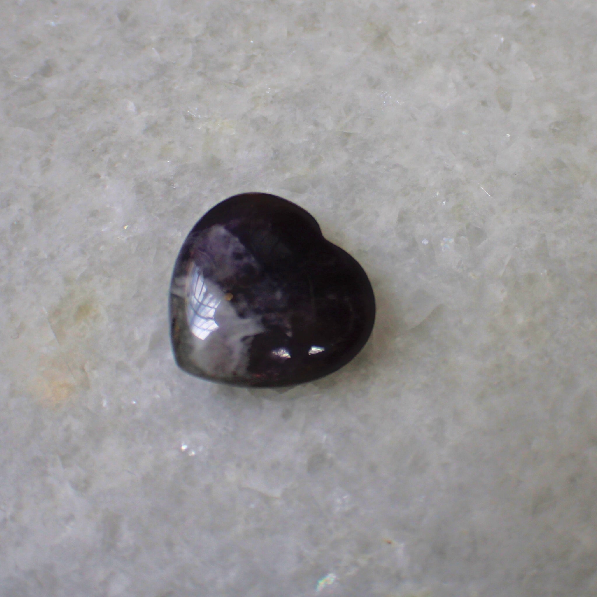Amethyst Heart Crystal — Third Eye Chakra (3")