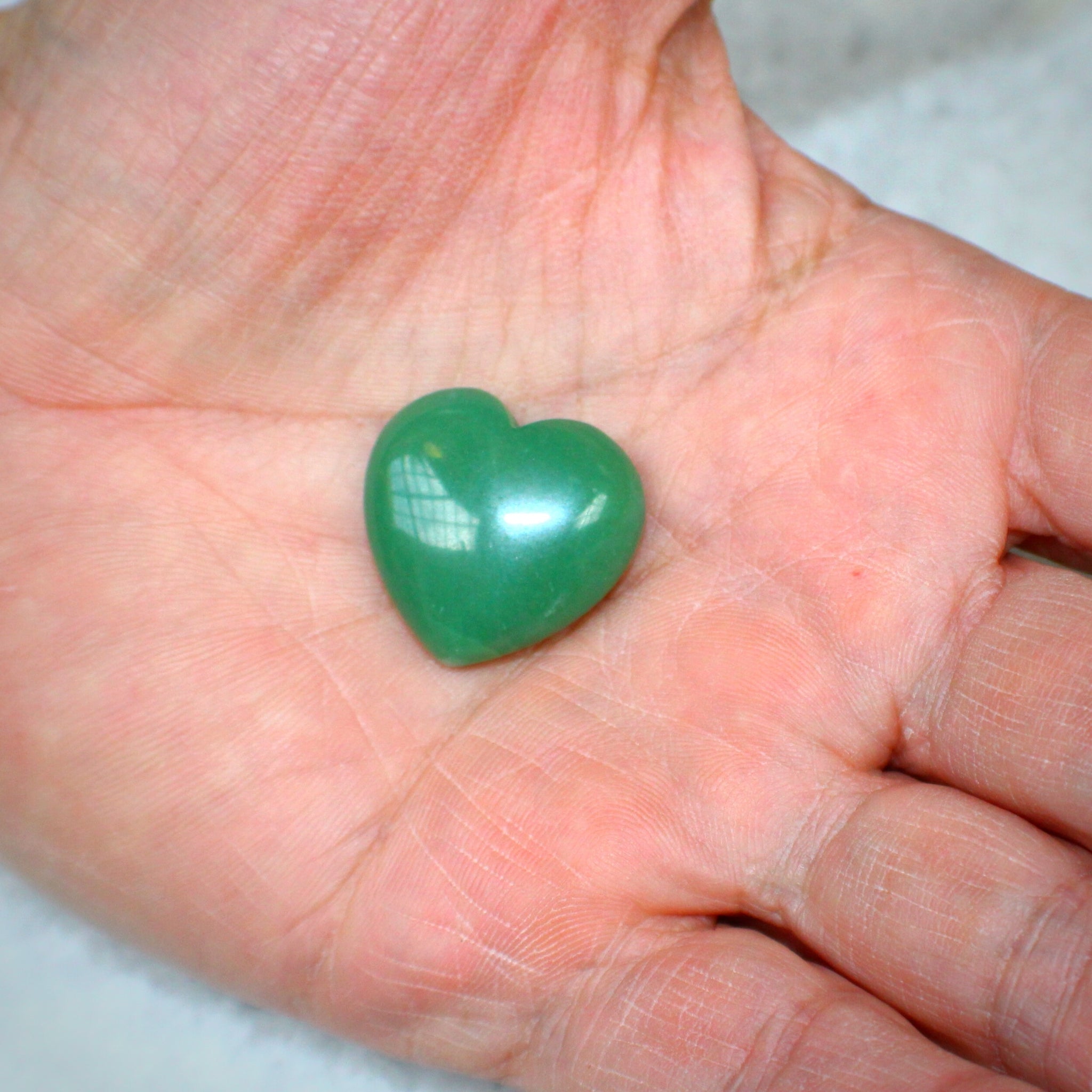 Aventurine Crystal Heart for the Heart Chakra