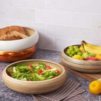 Bamboo Fruit Bowl & Home Decor Bowl (Dark Natural)