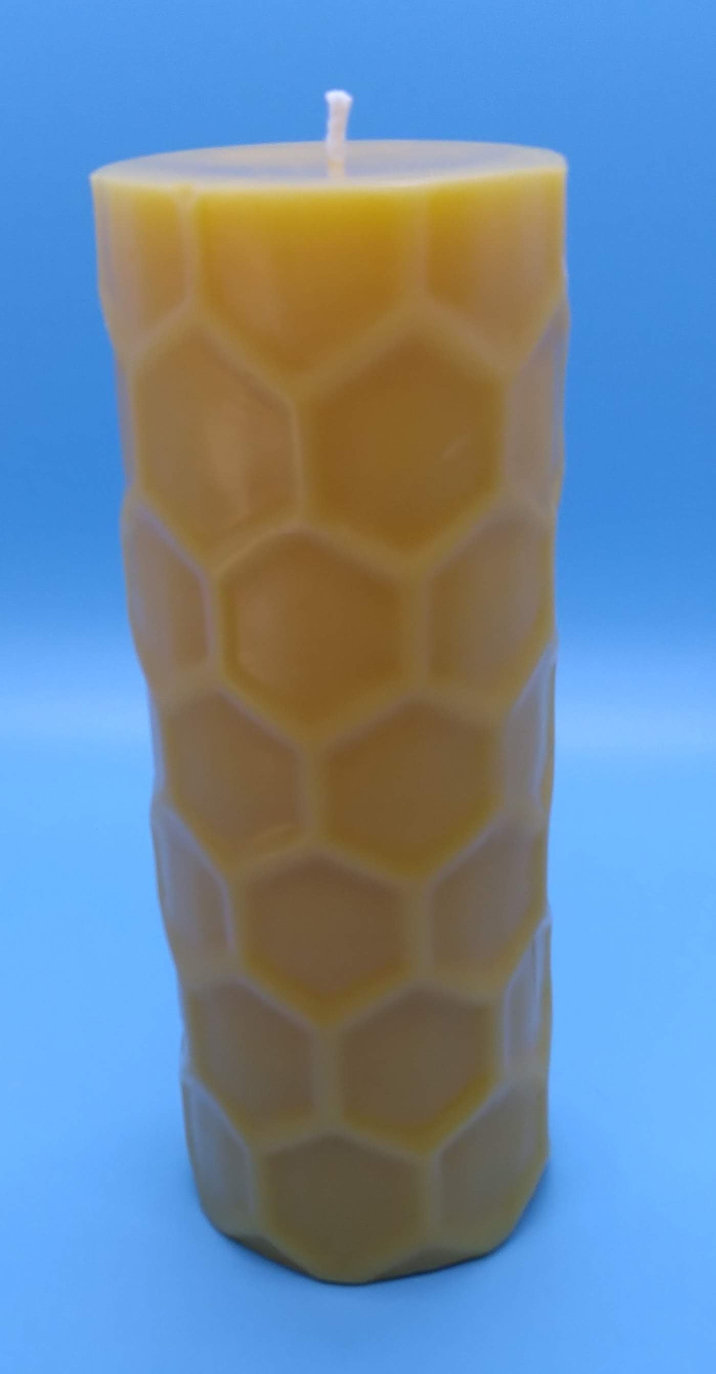 Beeswax Candle - Honeycomb Cylinder
