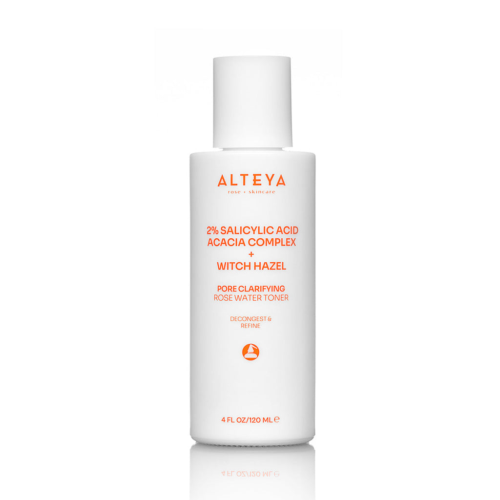 BHA PORE CLARIFYING ROSE WATER TONER (2% SALICYLIC ACID ACACIA COMPLEX + WITCH HAZEL)