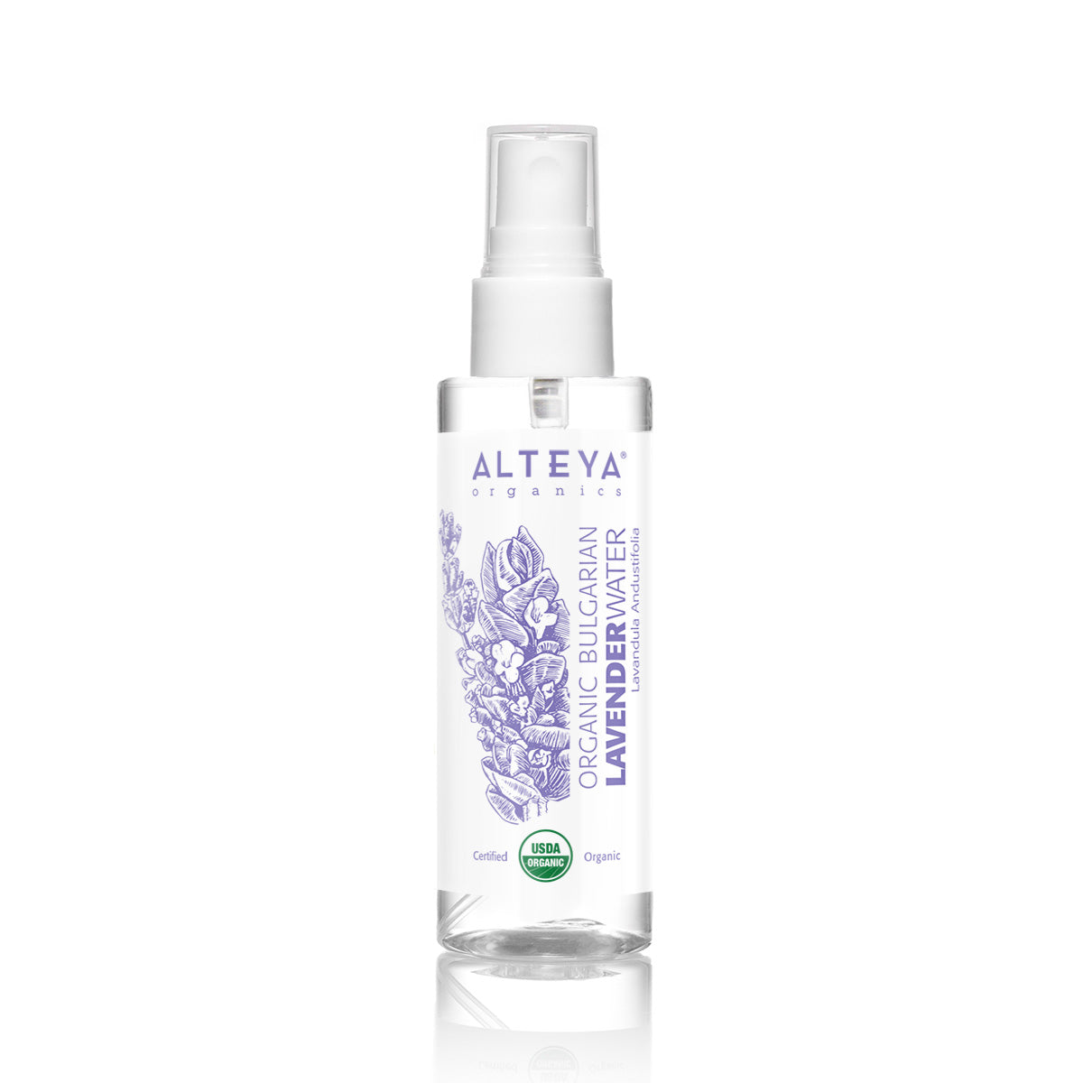 Bulgarian Lavender Water Spray 3.4 Fl Oz, Certified Organic