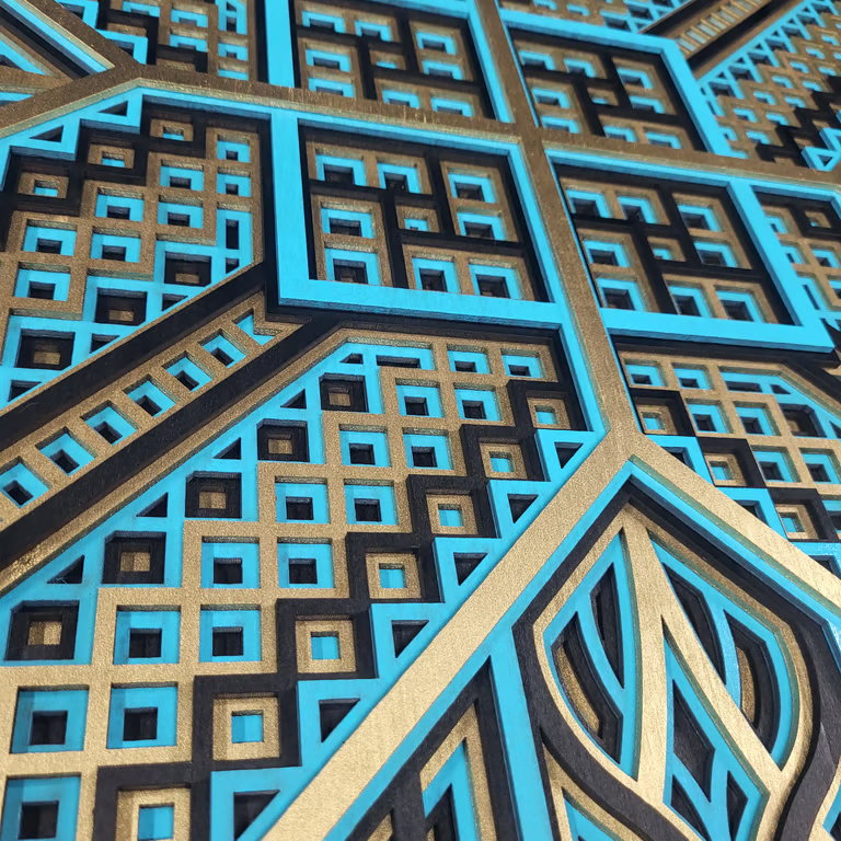 Geometric Cubes Wall Art