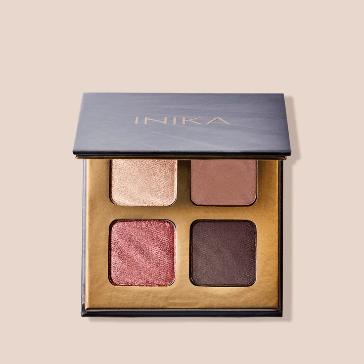 INIKA Organic Quad Eyeshadow Palette (Flowers)