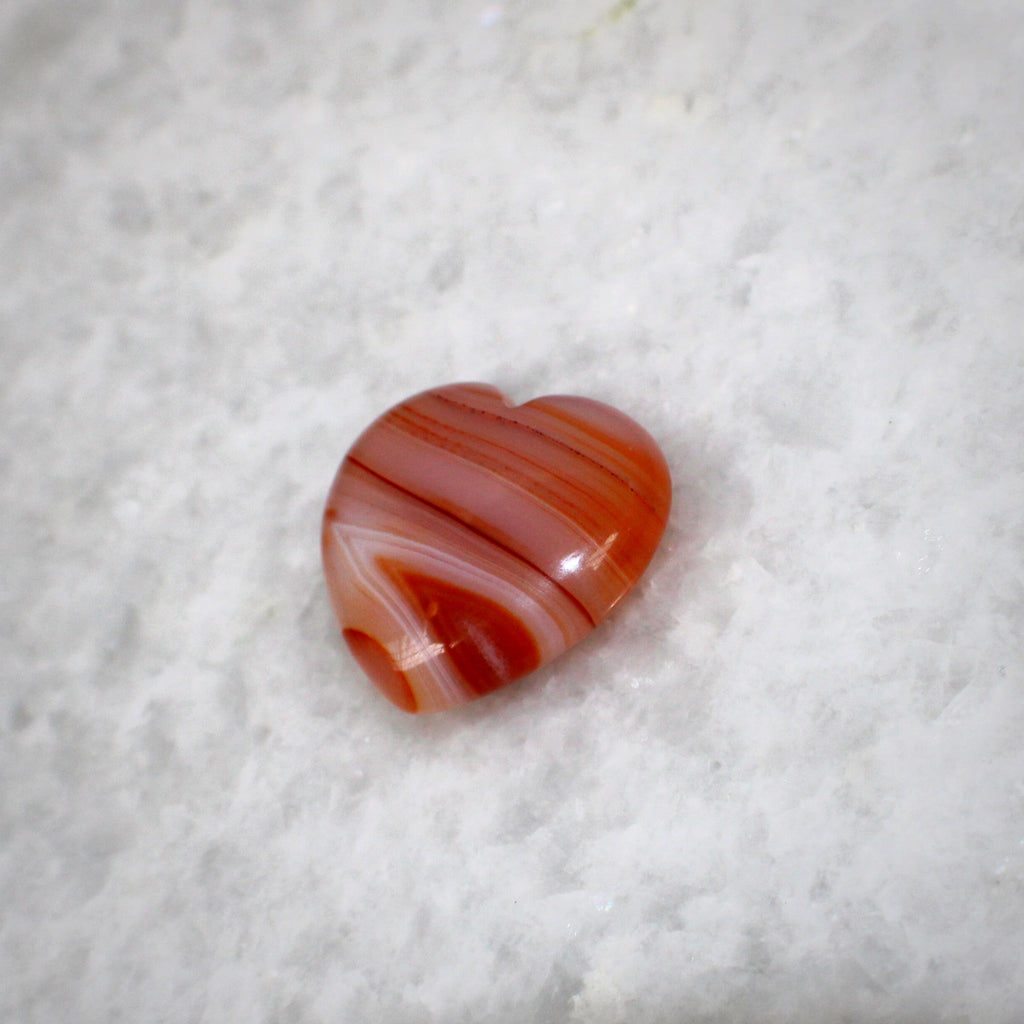 Carnelian Heart Crystal — Root & Sacral Chakra