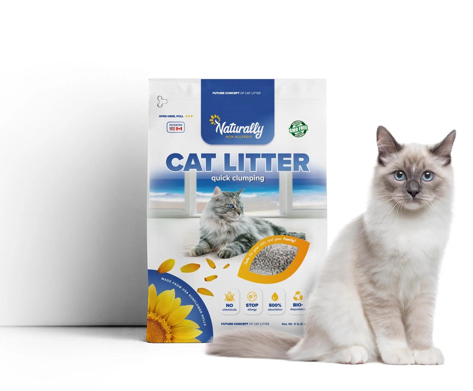 Hypoallergenic Quick-Clumping Cat Litter – 11 lb