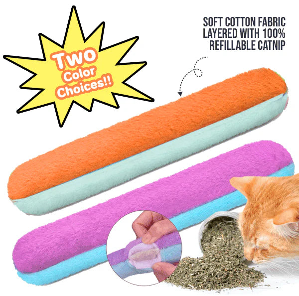 10" Refillable Organic Catnip Kickers
