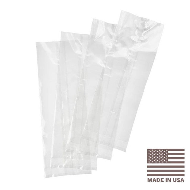 3 x 8" Compostable Clear Flat NatureFlex Cellophane Bags | 1,000/Case