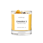 Chakra 3 Tiger Eye Gemstone Candle