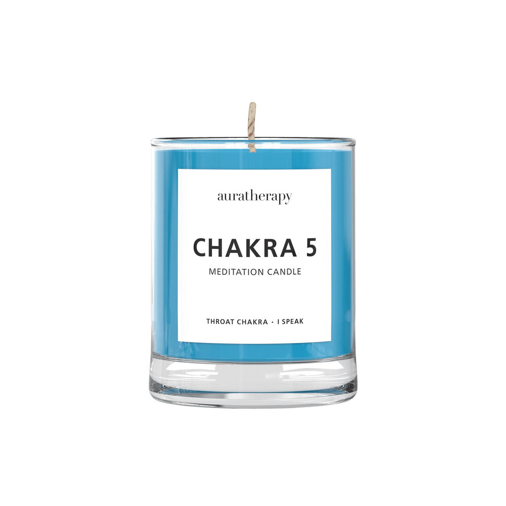 Chakra 5 Meditation Candle