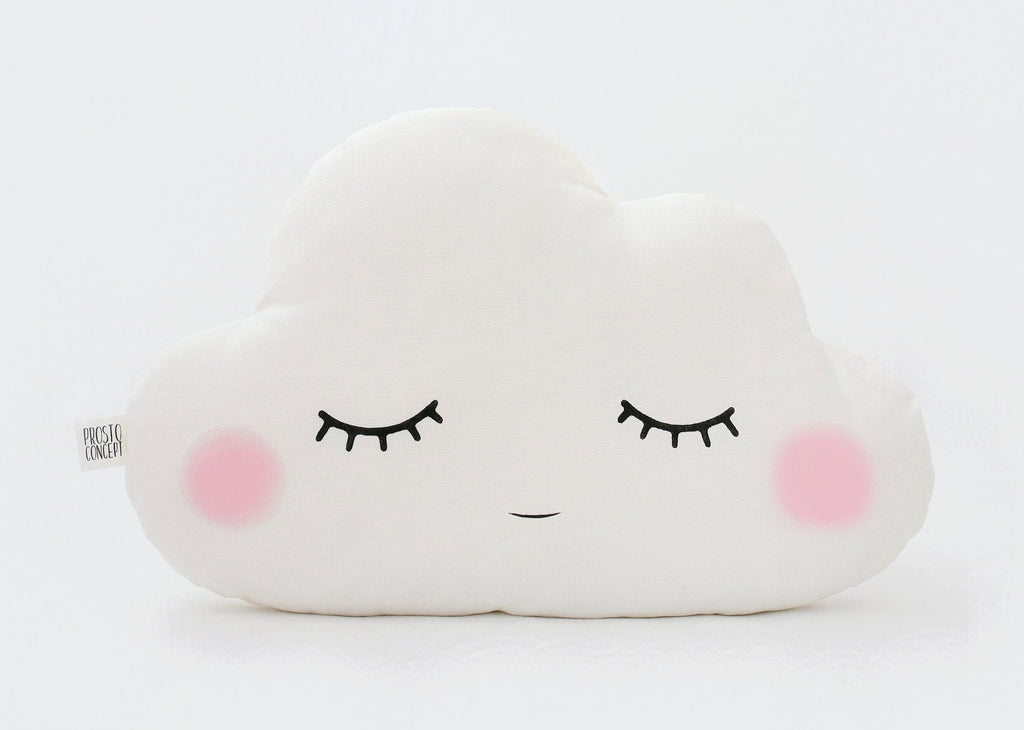 Cloud Pillow (9 colors) with Pink Cheeks