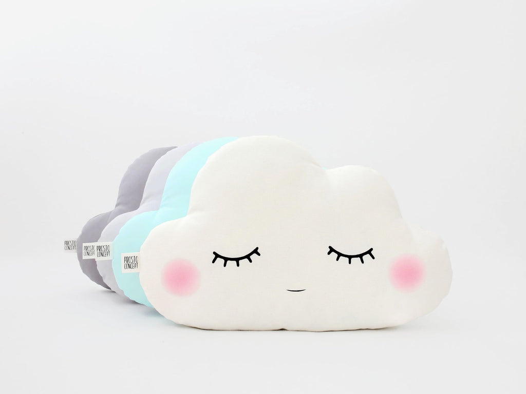 Cloud Pillow (9 colors) with Pink Cheeks