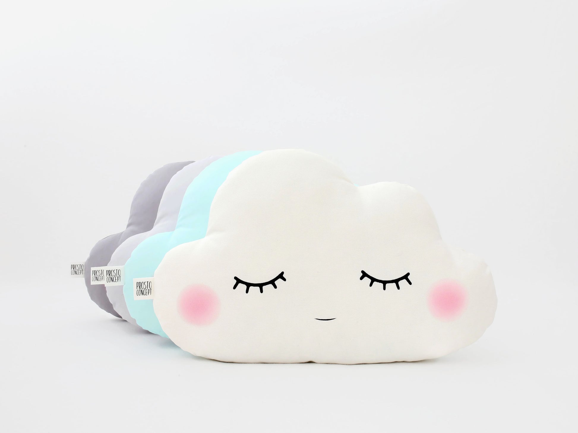 Cloud Pillow (9 colors) with Pink Cheeks