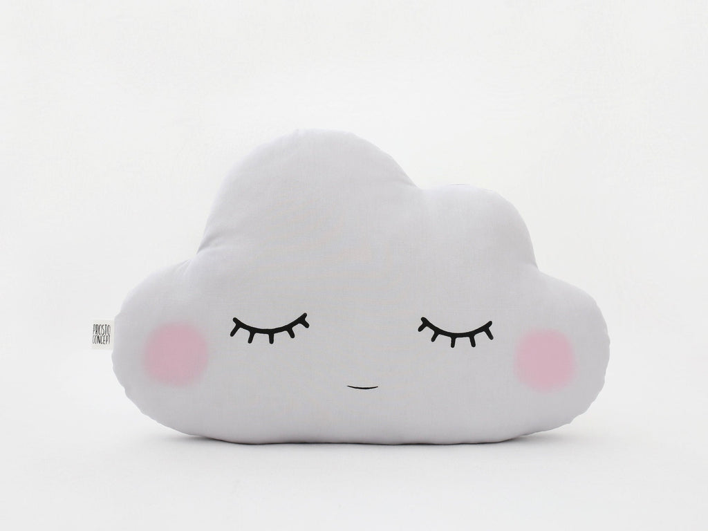 Cloud Pillow (9 colors) with Pink Cheeks