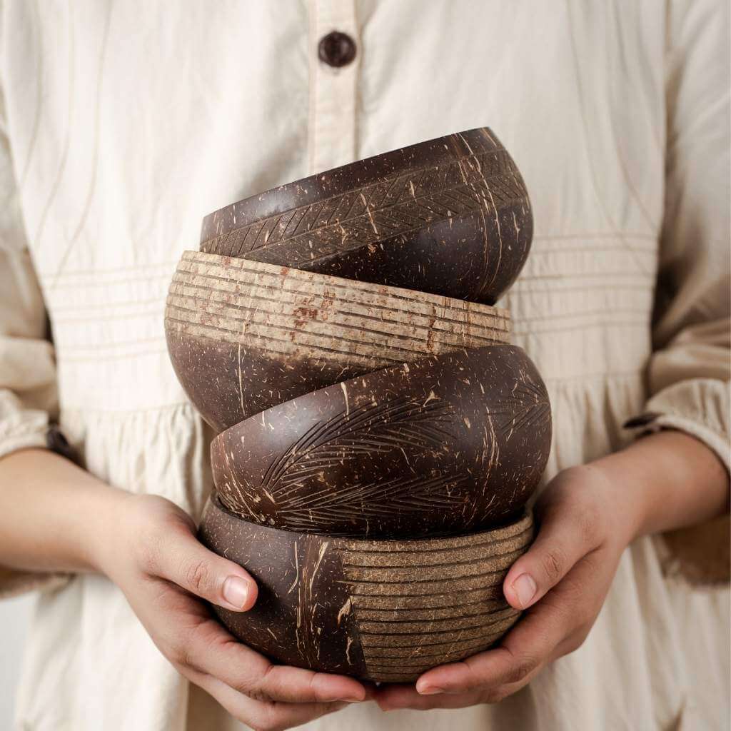 Eco-friendly Coconut Bowls & Spoons
