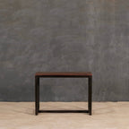 Compact Wood Metal Stool