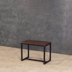 Compact Wood Metal Stool