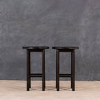 Compact Wooden Bar Stool
