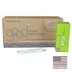 7.75" Compostable PHA Standard Straws Individually Wrapped | 10 Inner Boxes | 2,000/Case