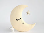 Crescent Moon Pillow (8 colors) with Star