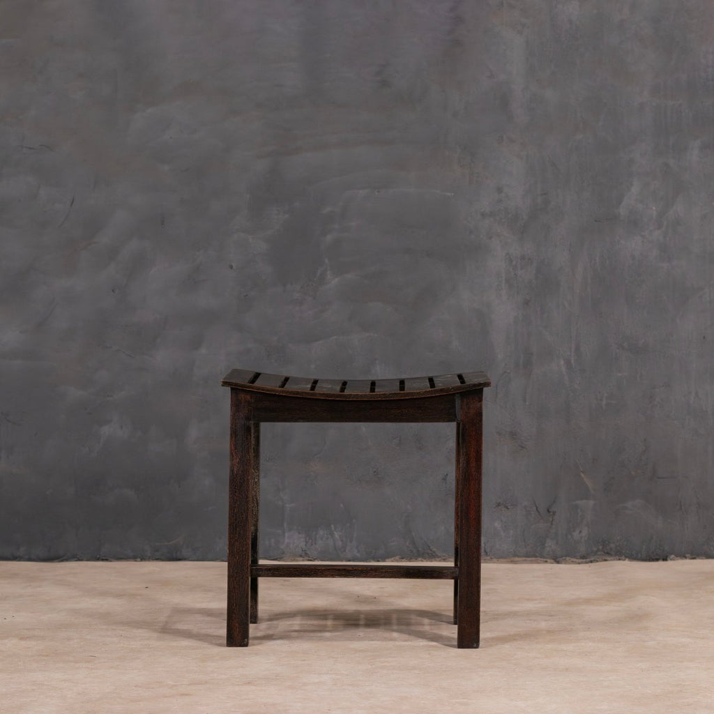 Curved Seat Wooden Stool