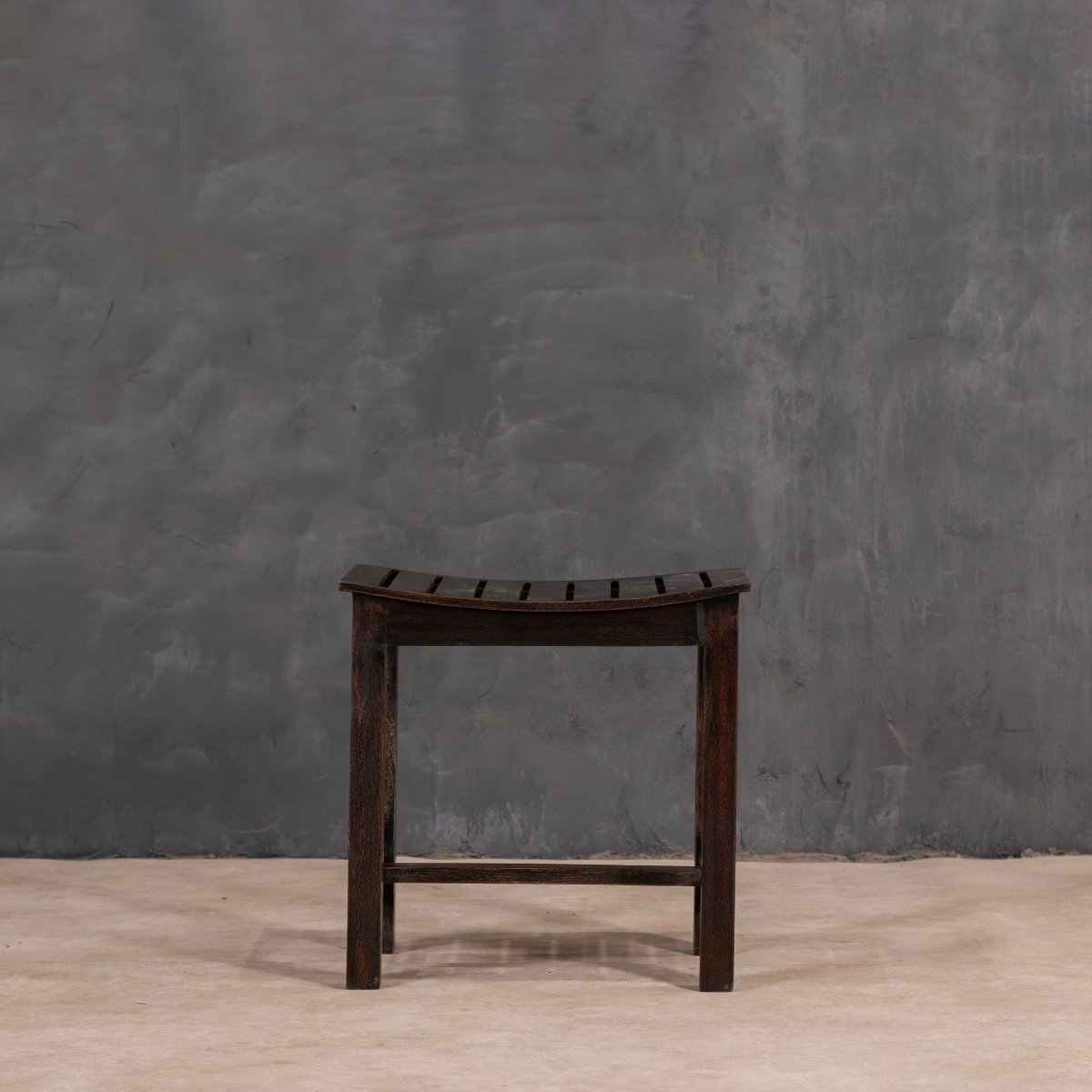 Curved Seat Wooden Stool