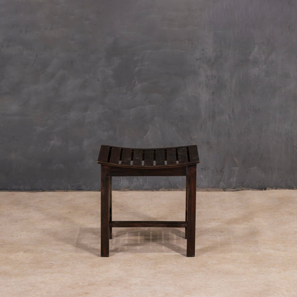 Curved Seat Wooden Stool