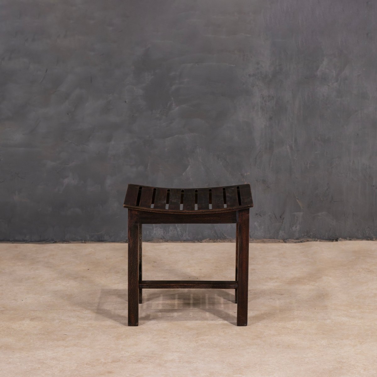 Curved Seat Wooden Stool