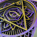 Geometric Pyramid Wall Art