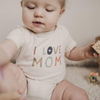 graphic bodysuit | love mom